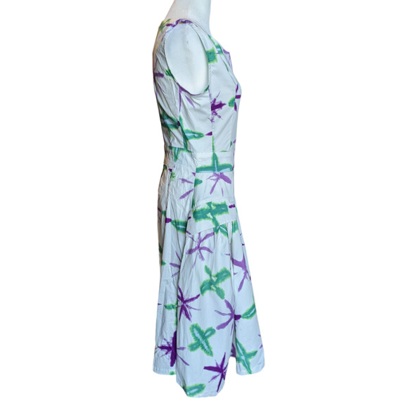 Samantha Sung NWT Snow Flake Tie Dye Devon Dress Small - Picture 3 of 8